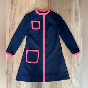 VTG 60’s I.Magnin Mini Wool Dress Union Made USA